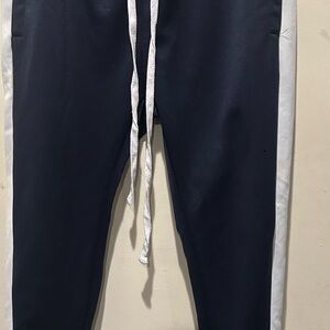 Men's Navy and Gray Joggers